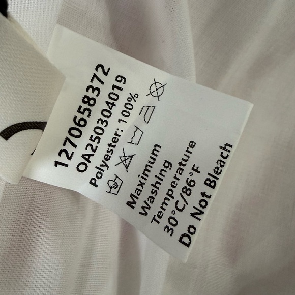 Commense Striped Twist Halter Maxi Dress Red White Smocked Back Small NWT - Picture 9 of 11